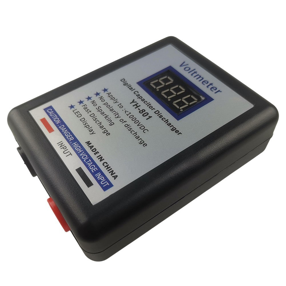 800V Digital Capacitor Discharge Tool with DC Voltmeter for Electronics