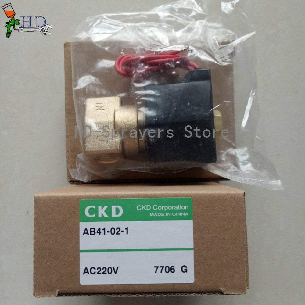 1PCS   For CKD AB41-02-1 AC220V Solenoid Valve In Box freight free