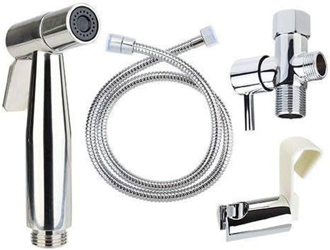 Hand Held Bidet Sprayer, Shattaf Type, Silver - CSL-40 CleanSpa Luxury