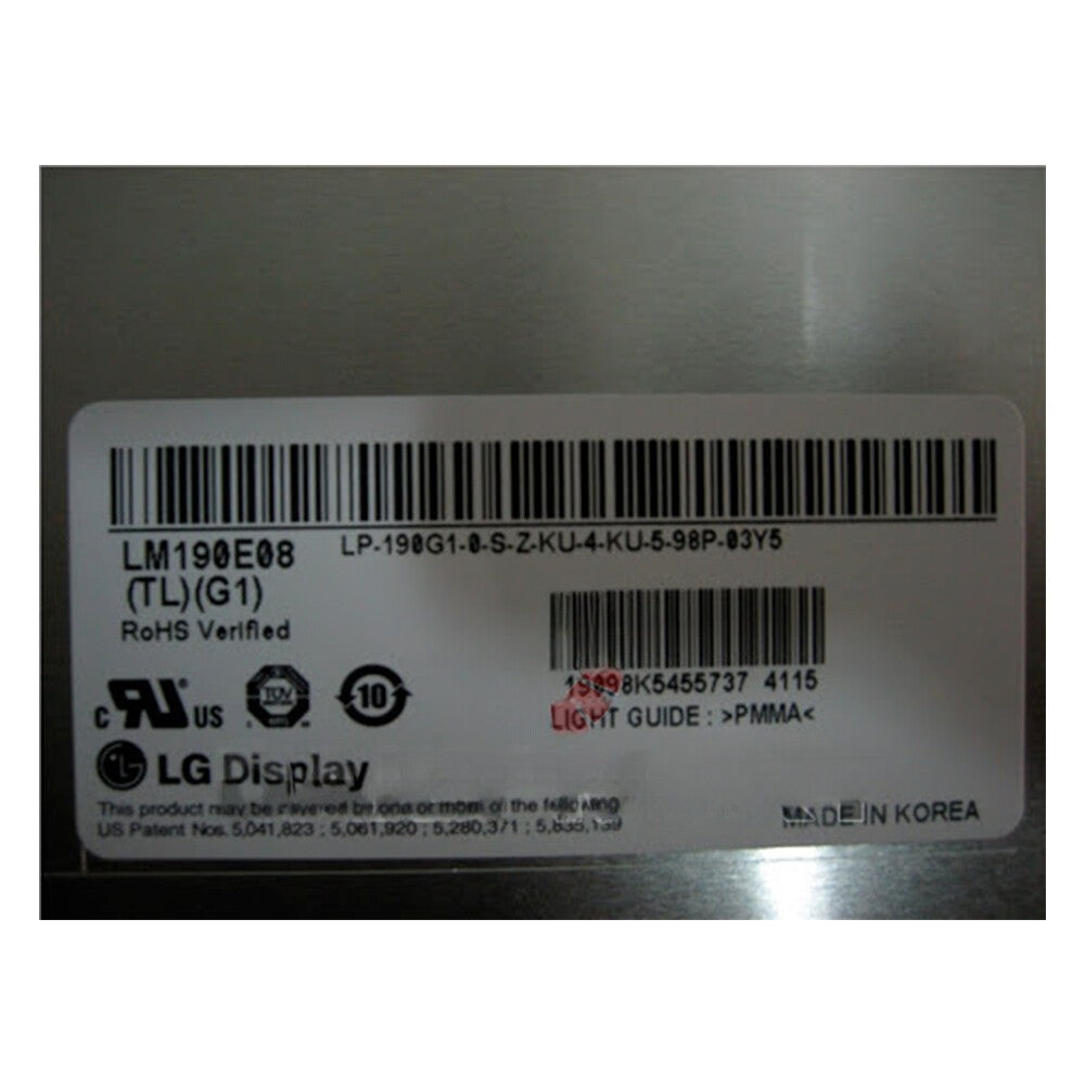 LG LM190E08-TLG1 LM190E08-(TL)(G1) 19" LCD Display Panel