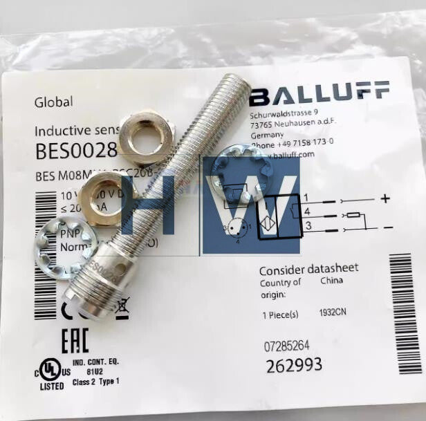 1Pcs  BES0028 Inductive Proximity Switch Sensor BES M08MH1-PSC20B-S04G