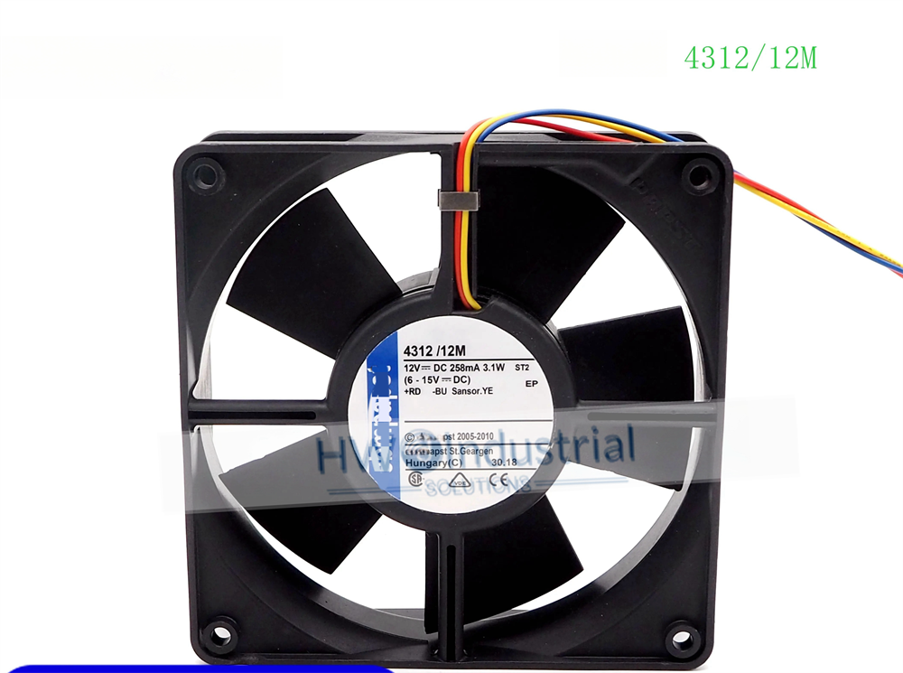 1/piece 4312/12M 12V 3.1W 258mA 3-wire 12032 12CM Inverter Cooling Fan