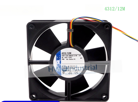 1/piece 4312/12M 12V 3.1W 258mA 3-wire 12032 12CM Inverter Cooling Fan