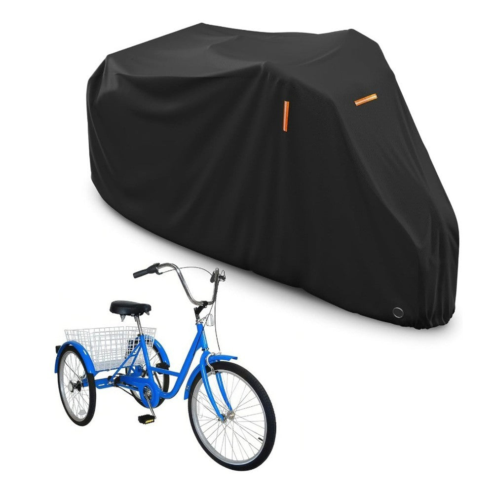 Adult Tricycle Cover Waterproof Outdoor Storage with Reflective Strips 75x30x44