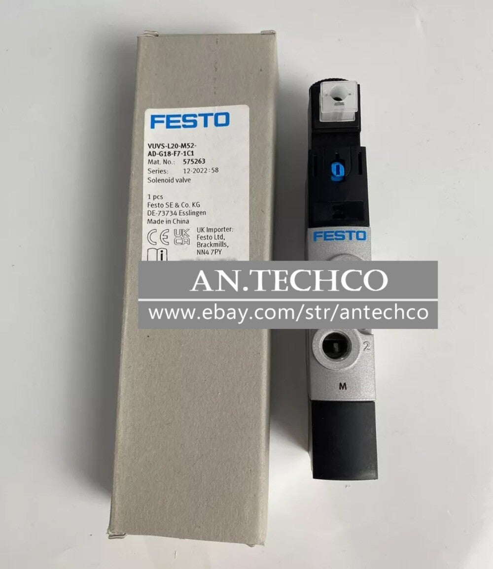 1PC For FESTO VUVS-L20-M52-AD-G18-F7-1C1（575263)DC24V solenoid valve