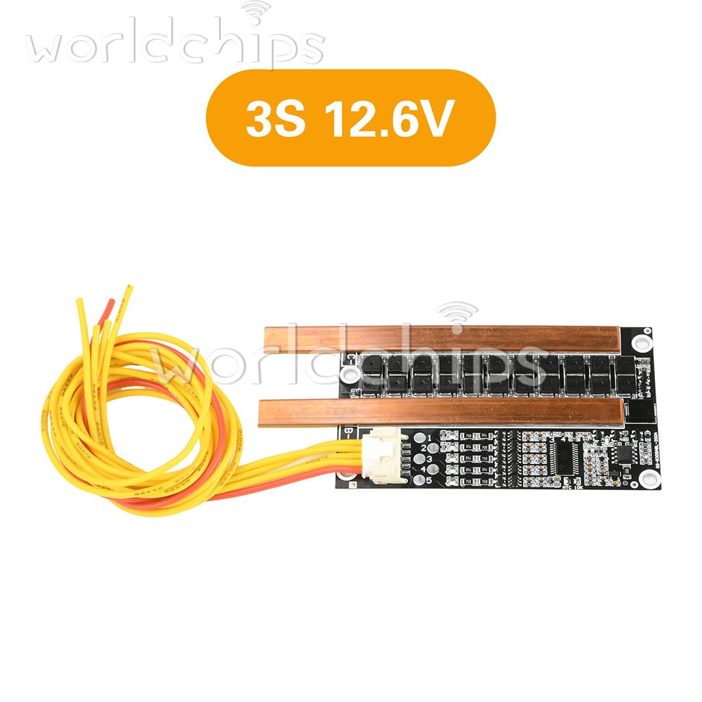 3S 4S 120A Continuous Current Same-Port Balanced Li-ion Battery Protection Board