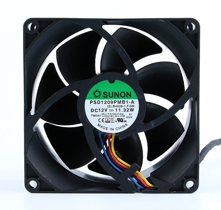 1PC For SUNON PSD1209PMB1-A Violent DC 12V 11.32W 9CM 4-wire Chassis Bearing Fan