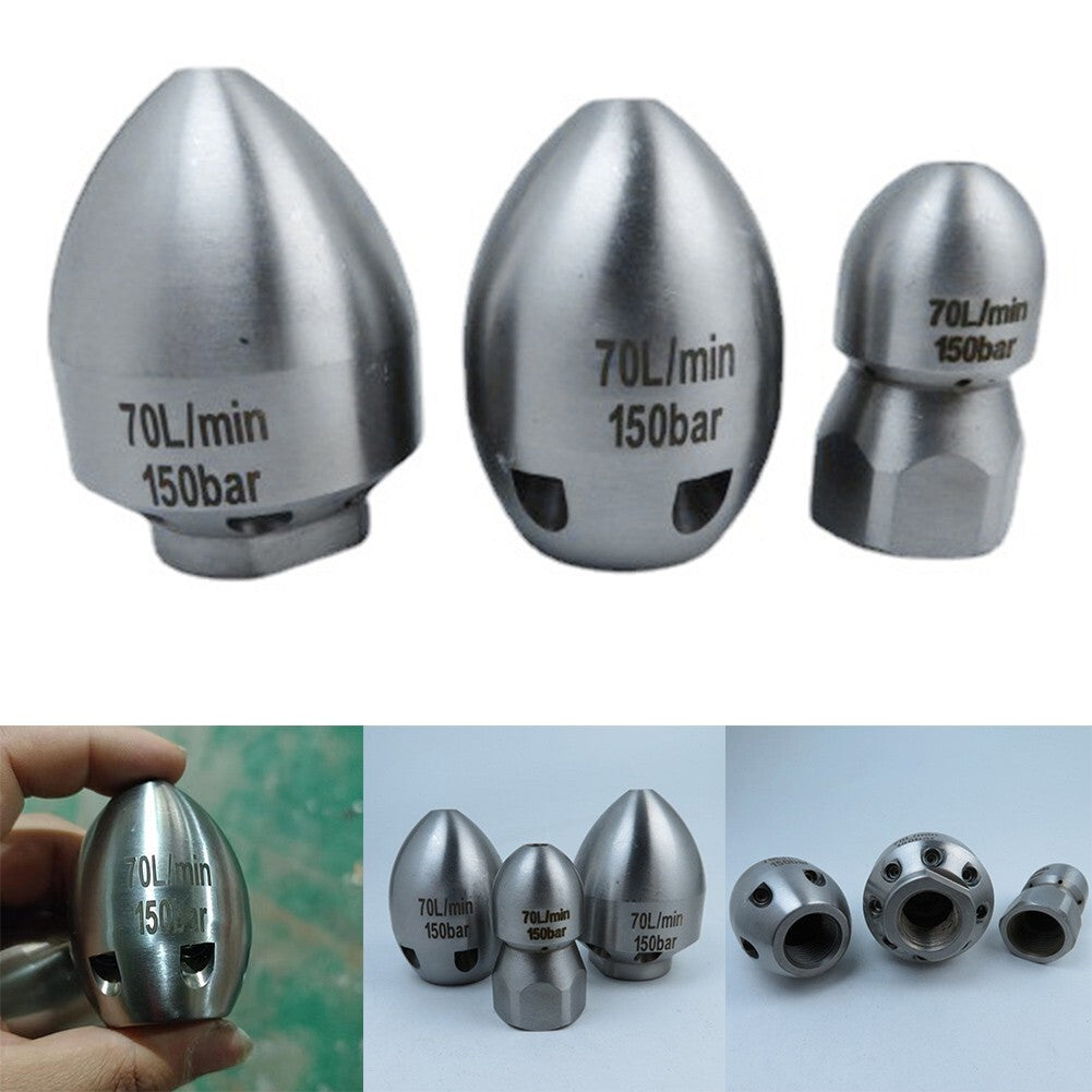 G1/2inch Pressure-Drain Jetter Hose Nozzle Flusher Pipe Nozzles For Heavy Dirty