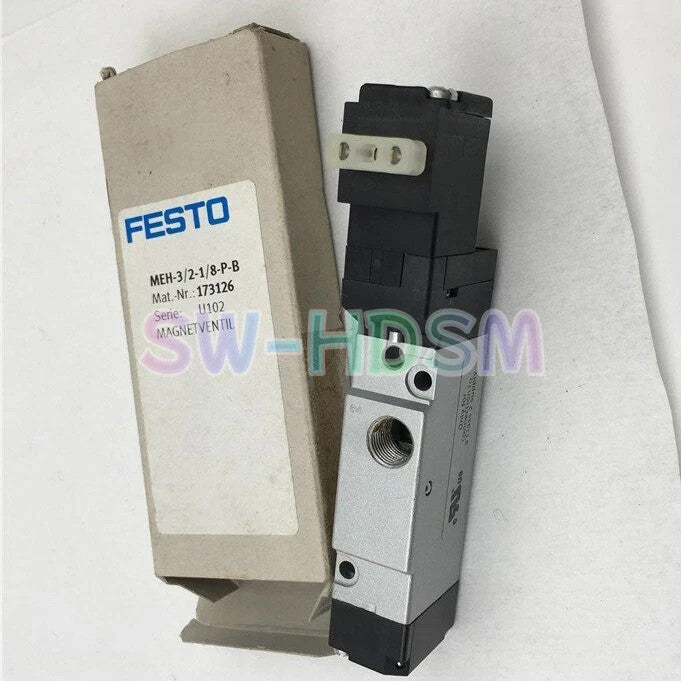 1PCS  For FESTO MEH-3/2-1/8-P-B 173126 Solenoid Valve freight free
