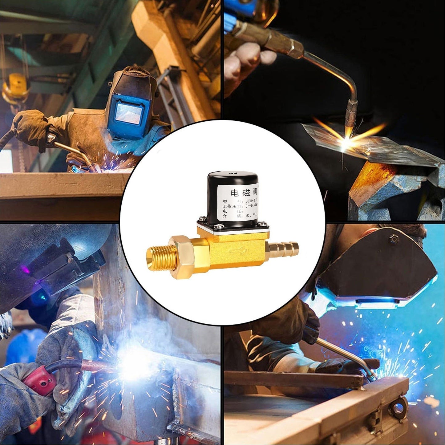 High Performance Solenoid Valve for For argon Welding Machines Brass Design