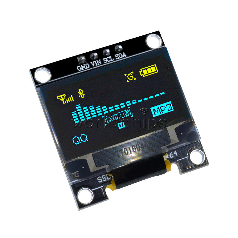 5PCS 3-5V 0.96" Inch  128X64 OLED LCD Display I2C IIC Serial Module for Arduino