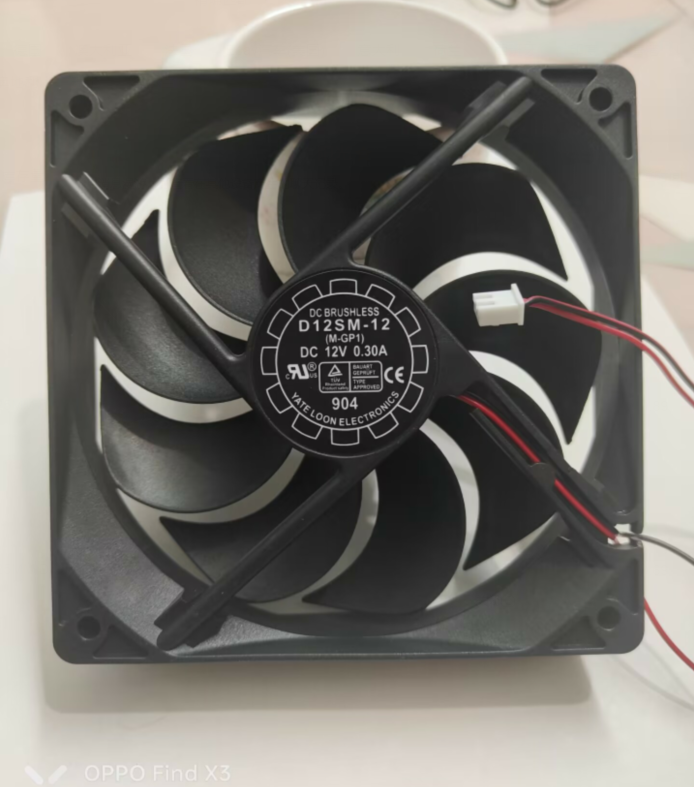 Yate Loon D12SM-12 120*120*25MM DC 12V 0.30A 2Pin Cooling Fan