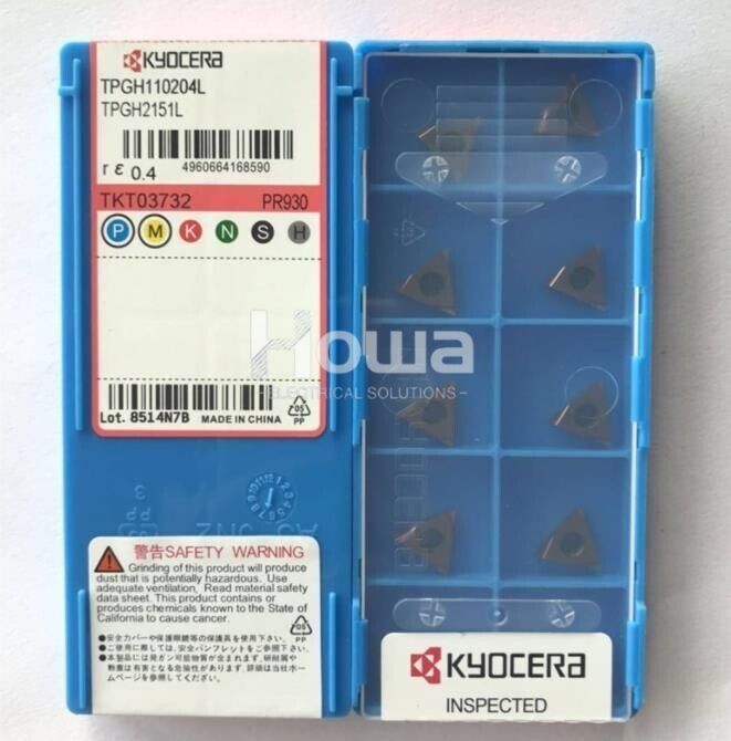 10pcs/Box Kyocera TPGH110204L PR930 TPGH2151L CNC Turning Blade Carbide Insert