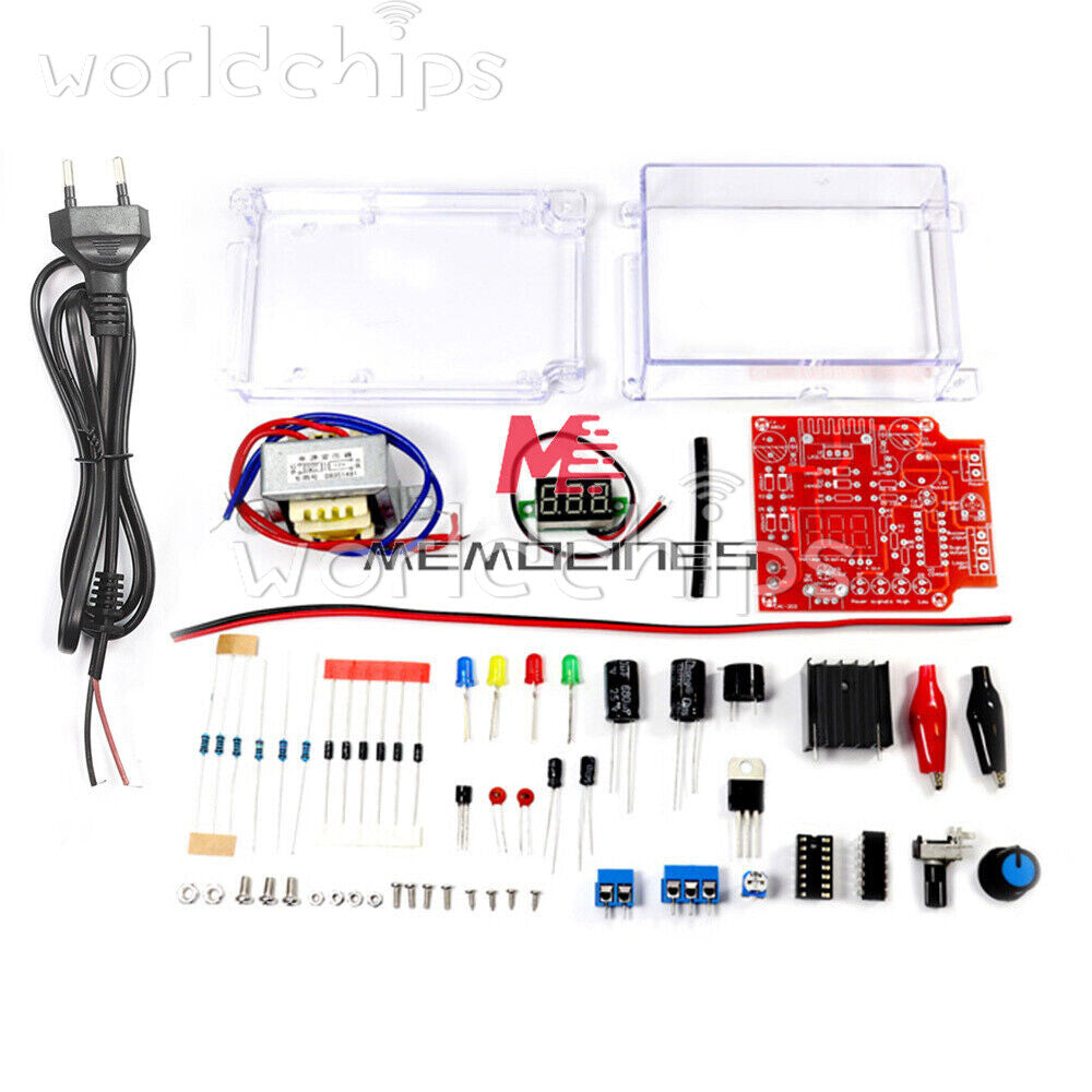 LM317 Adjustable Voltage Regulator DIY Kit DC Power Supply Electronic Parts