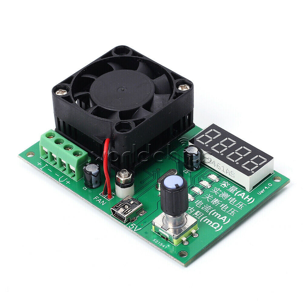 TEC-06 Battery Capacity Tester 16W Electric Load Max 500AH LED Display with Fan