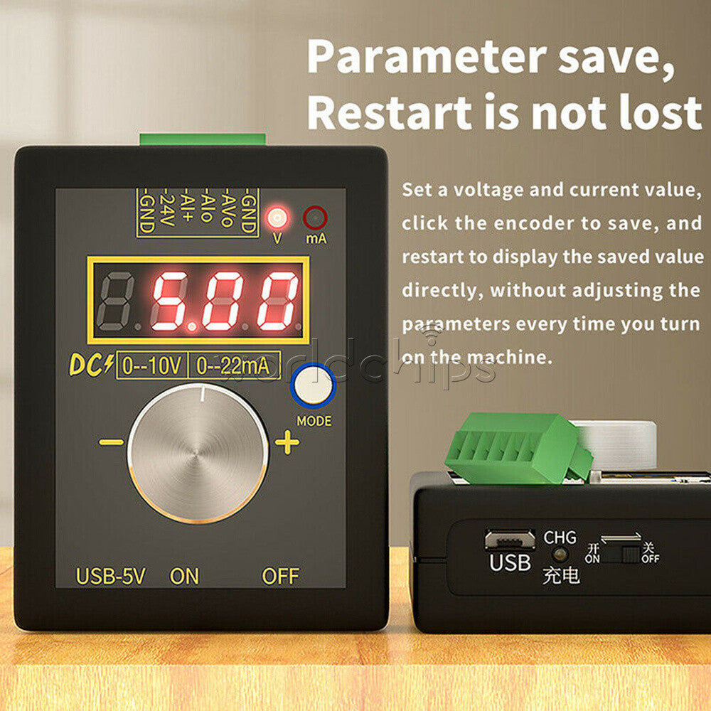 Digital 4-20mA 0-10V Voltage Signal Generator 0-20mA Current Transmitter