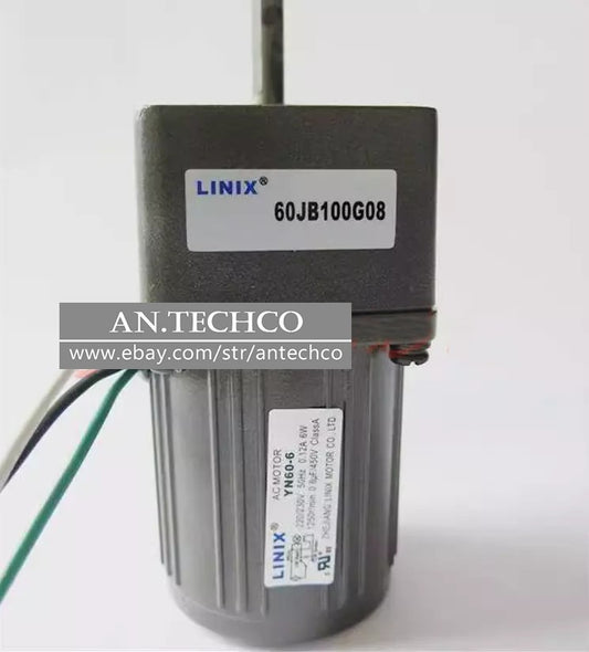 LINIX AC gear motor YN60-6 60JB100G08 220V