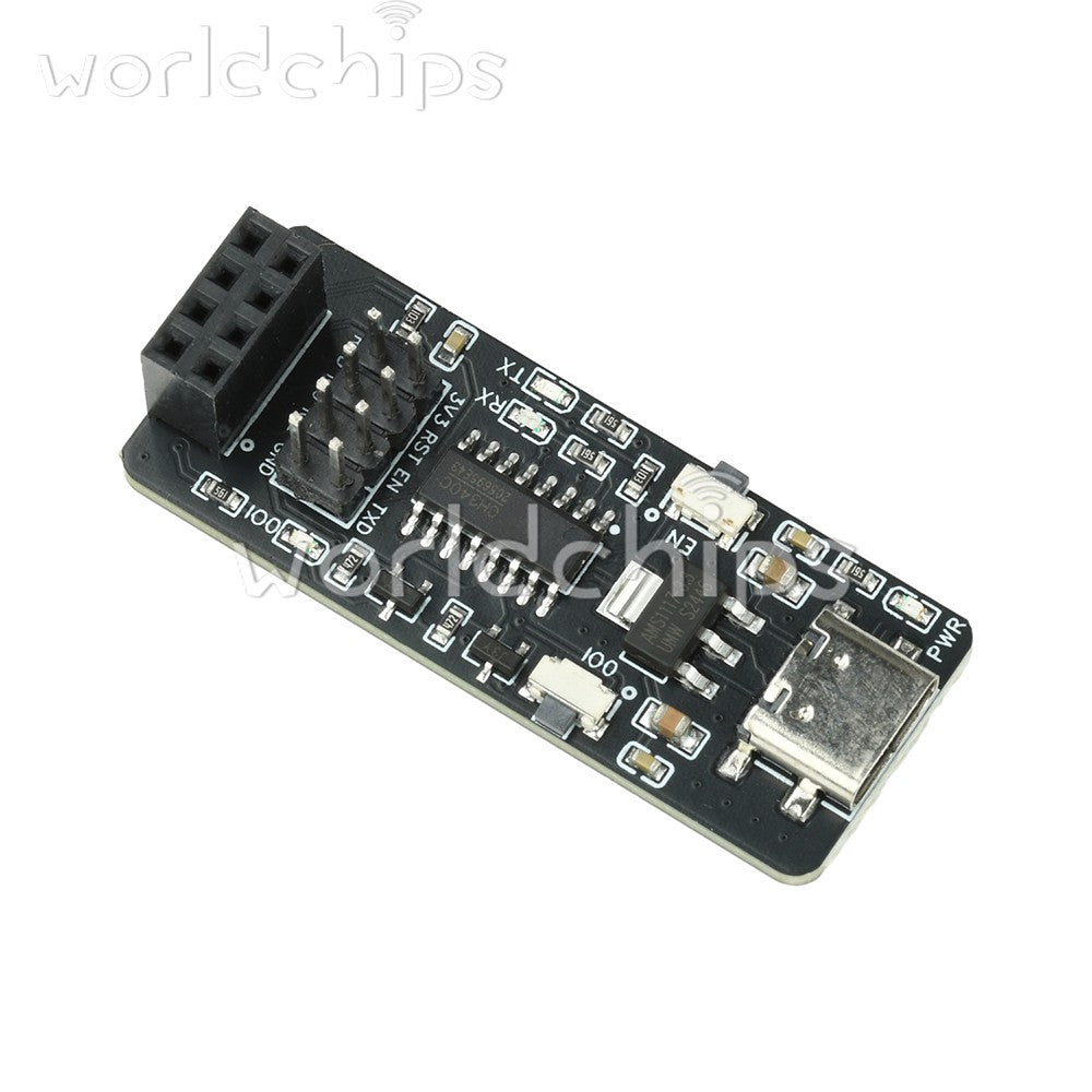 5pcs ESP-01S ESP8266 Serial WiFi Module Adapter Program Download Debugging Board