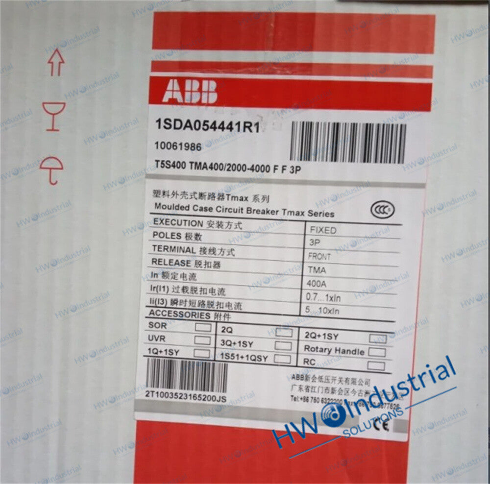 1/Piece T5S400 TMA400/2000-4000 FF 3P 400A ABB Molded Case Circuit Breaker