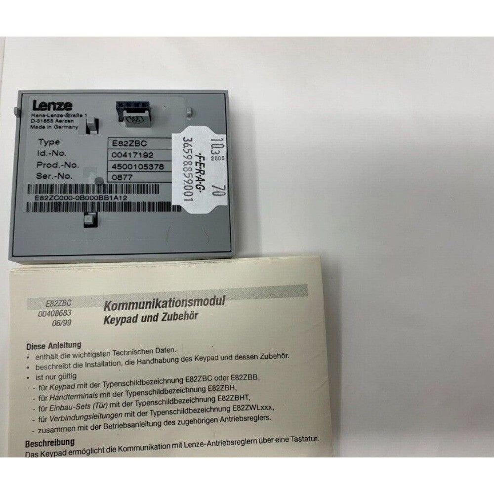 1pcs Lenze E82ZBC 8200 Inverter Operation Panel Keyboard Controller