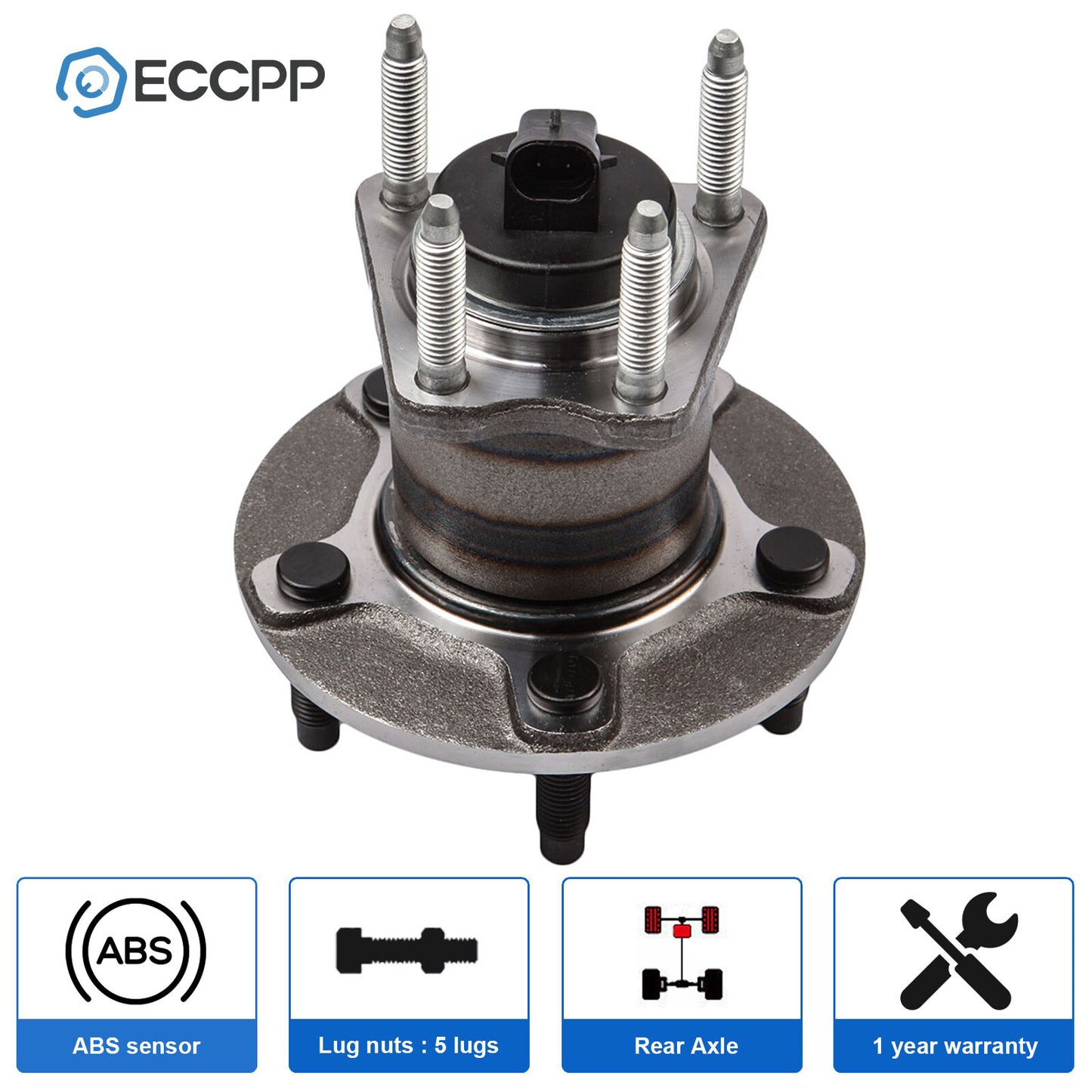 1Pc Wheel Hub Bearing Rear FWD For Chevrolet Malibu HHR Saturn Aura Pontiac G6