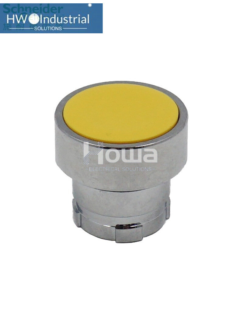 2PC Yellow Metal Self Reset Button Head ZB2BA5C ZB2-BA5C 22mm Aperture