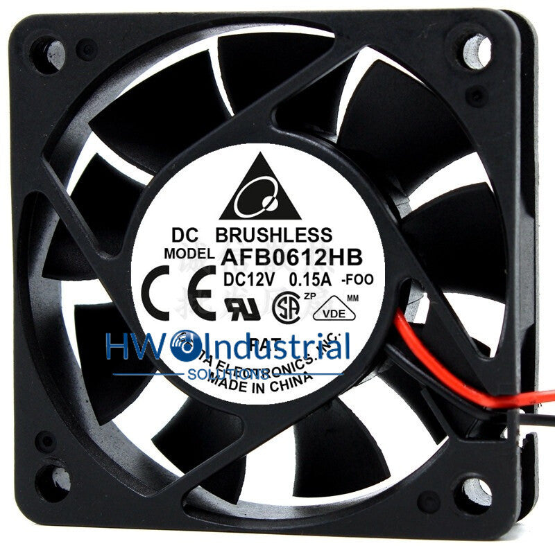 1PC  Delta AFB0612HB 6*1.5CM 12V 0.15A 6CM Silent Dual Ball Cooling Fan