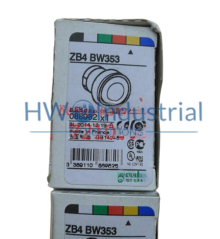 1PC Flat Head with Lights  Button Head Yellow ZB4-BW353 ZB4BW353