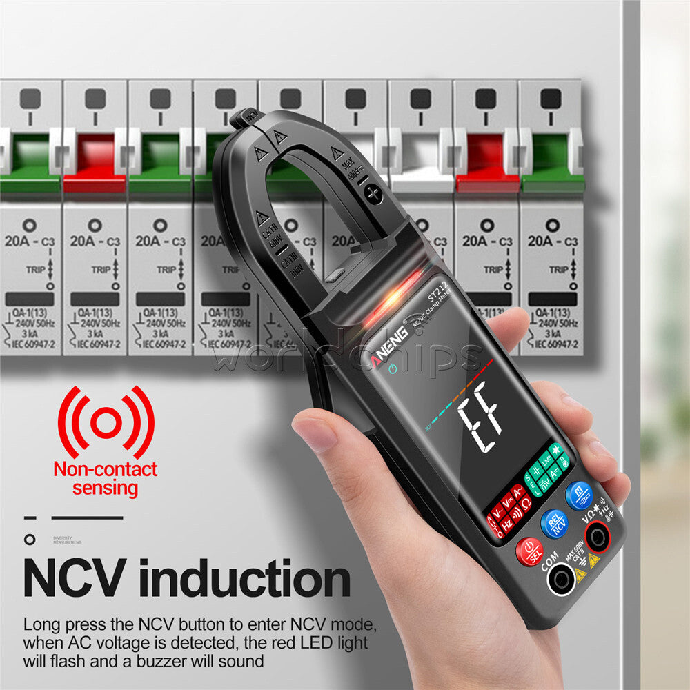 ANENG ST212 Pro Digital Clamp Meter 6000 Counts Voltage Current NCV Multimeter