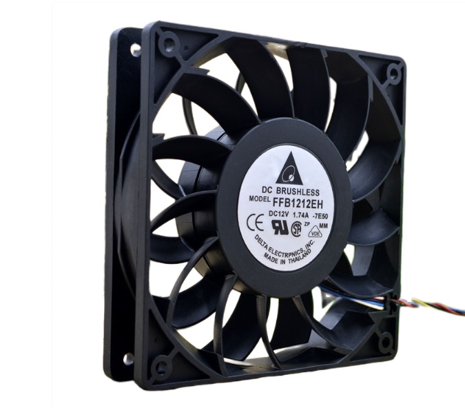 Delta Electronics FFB1212EH High Airflow Fan 120x120x25mm 12VDC RPM Sensor 2 Pin