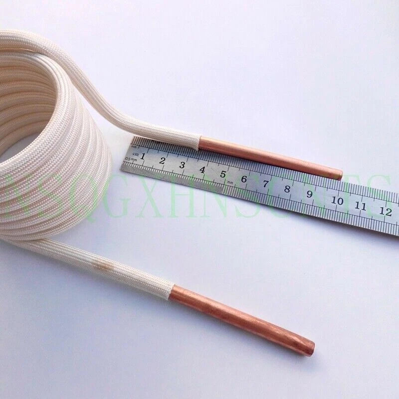 Induction heating coil ZVS copper tube high frequency furnace 6mm