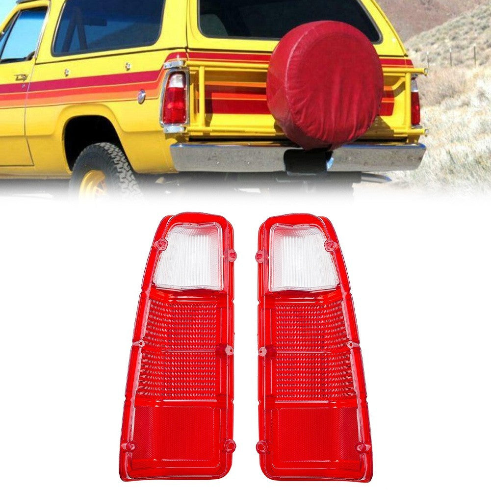 Set of Tail Light Lens LH RH for Dodge Truck and Power Wagon 1972 1980