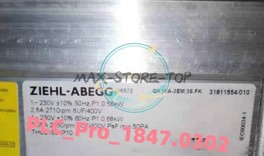 1PC  ZIEHL-ABEGG QK10A-2EM.38.FK Fan Cross flow fan 230V 2.5A Fast delivery