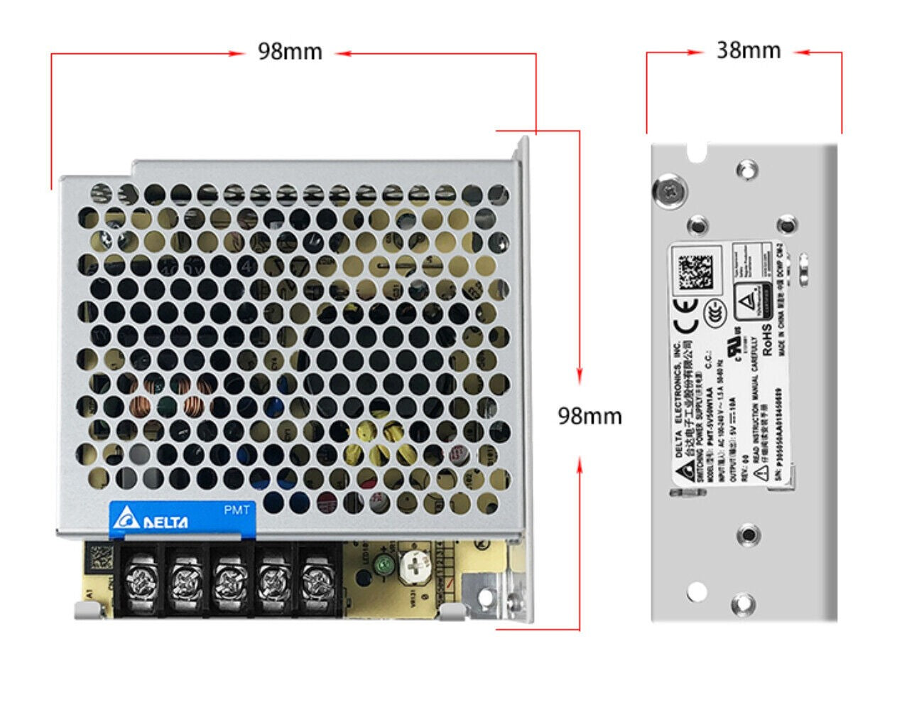 For DELTA Switching Power Supply Module PMT-5V50W1AA 5V 10A 50W