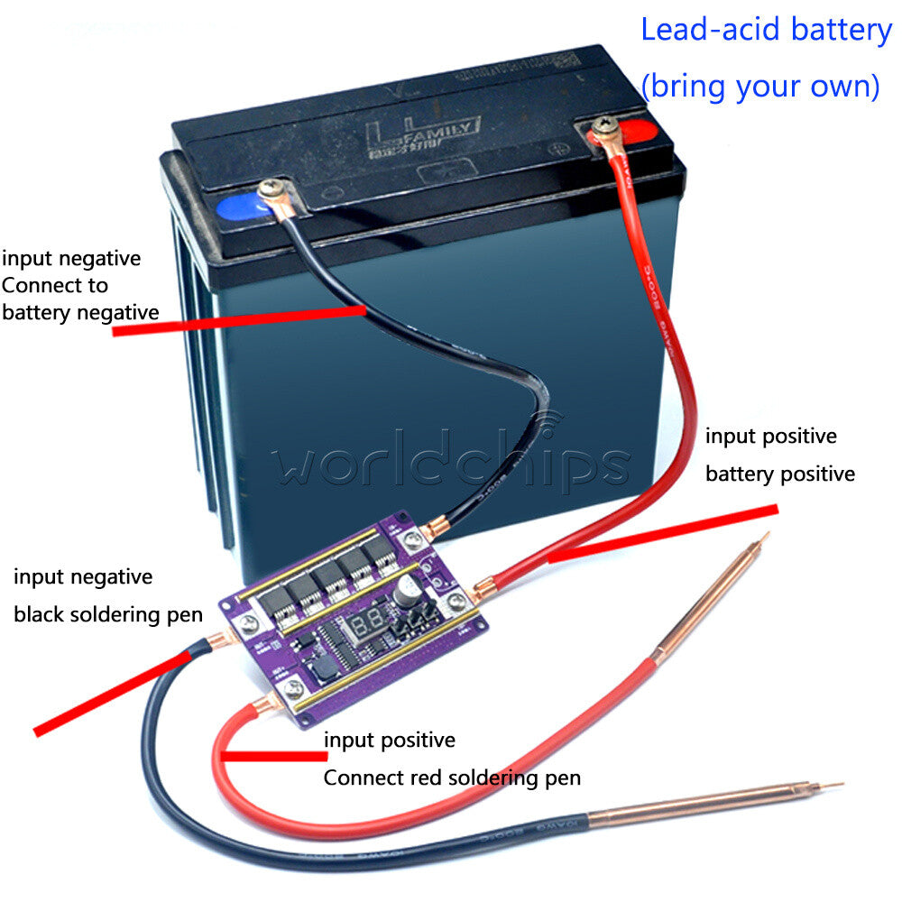 12V Mini Automatic Spot Welder Machine Control Board for 18650 Battery Welding