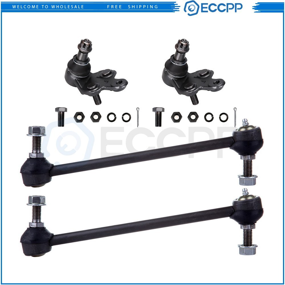 Front Lower Ball Joints Anti Sway Stabilizer Bar Linkage For 04-08 Toyota Solara
