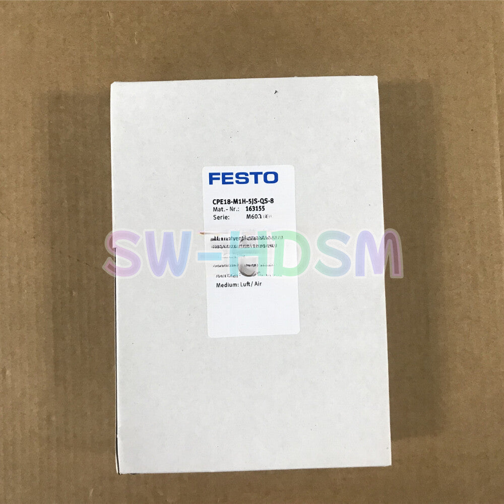 1PCS   FESTO Solenoid Valve CPE18-M1H-5JS-QS-8 163155 Freight Free