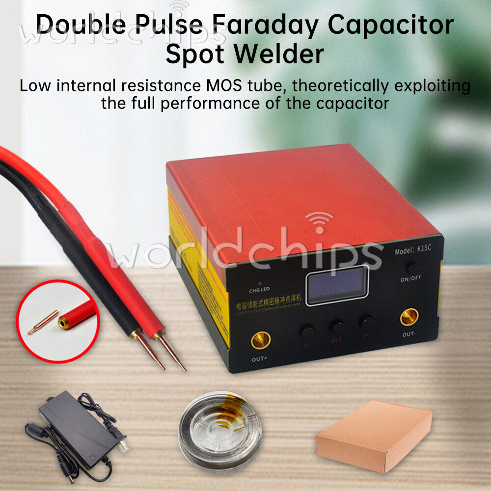 K15C 1-30ms Pulse 18650 Li-ion Battery Control Board Farad Capacitor Spot Welder