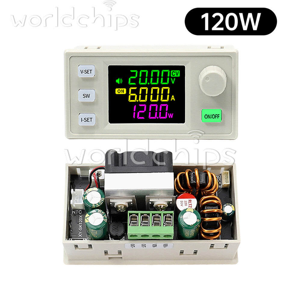 SK120X CNC Buck-Boost DC Adjustable Voltage Regulator Power Supply Module 120W