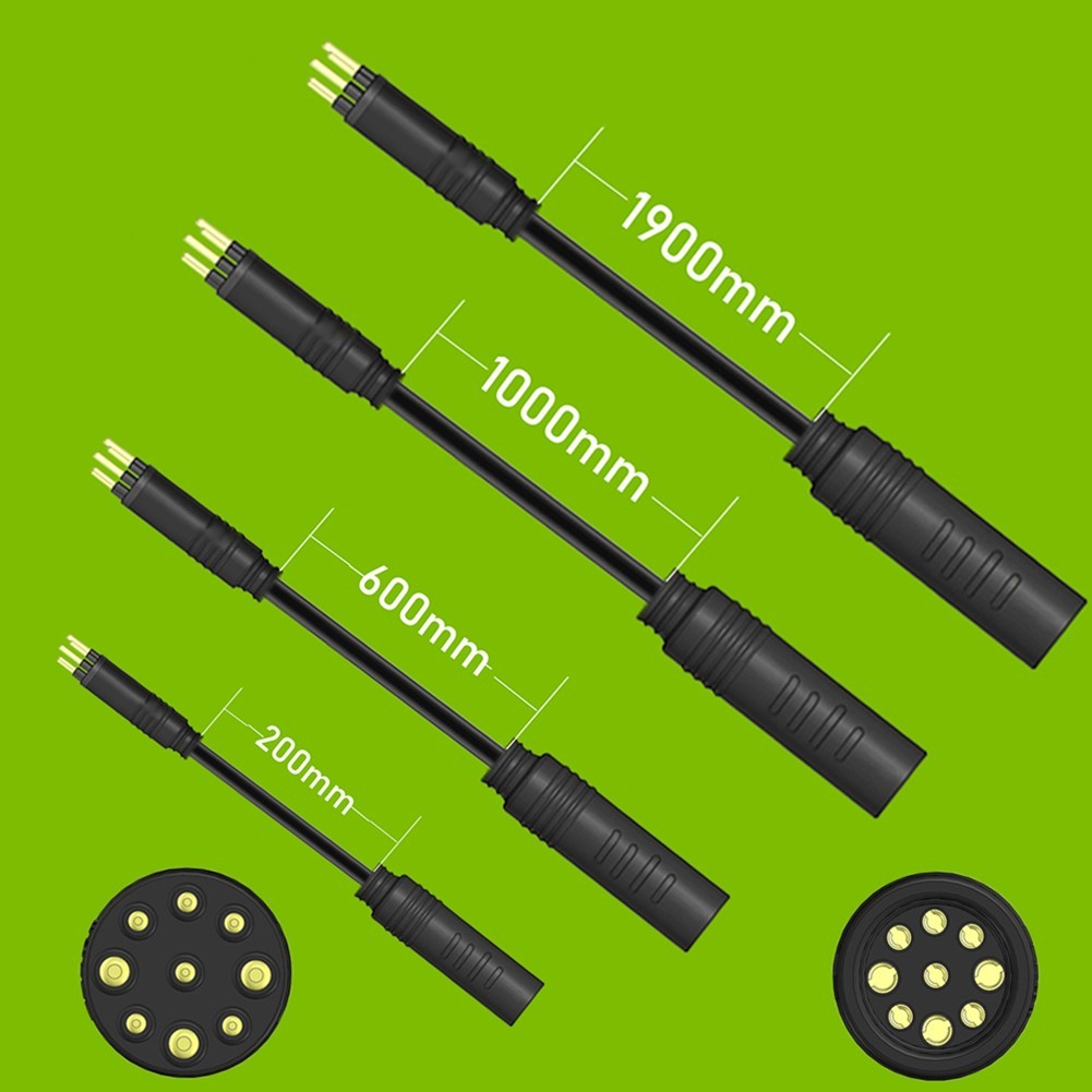 Male to Female 9 Pin Motor Extension Wire for 250W 1000W Ebike Motor s