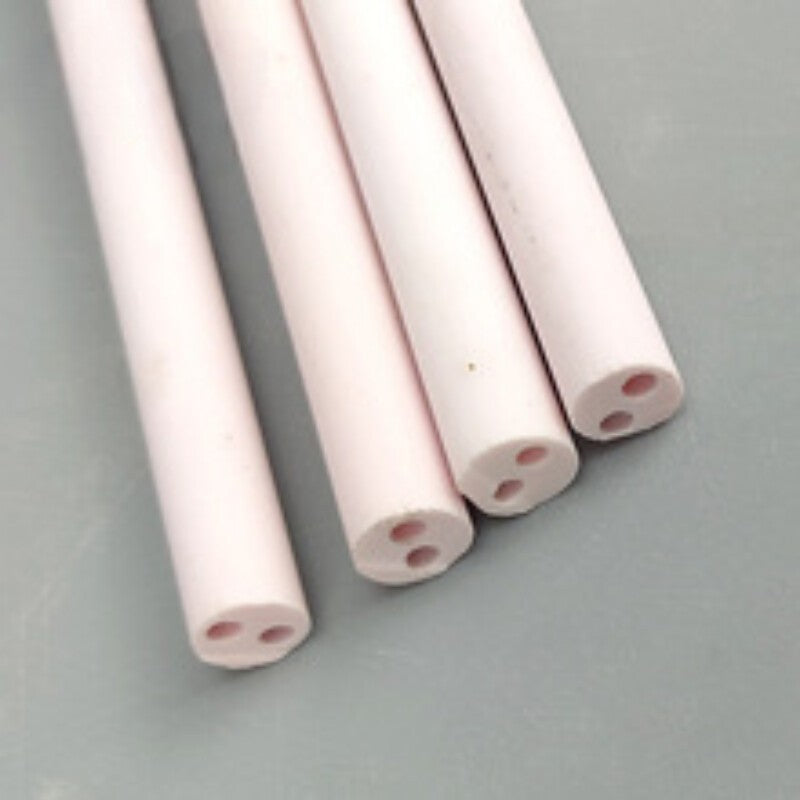 5PCS 20mm*4mm hole 1mm Boron Nitride Thermocouple Protection Tubes Double Hole
