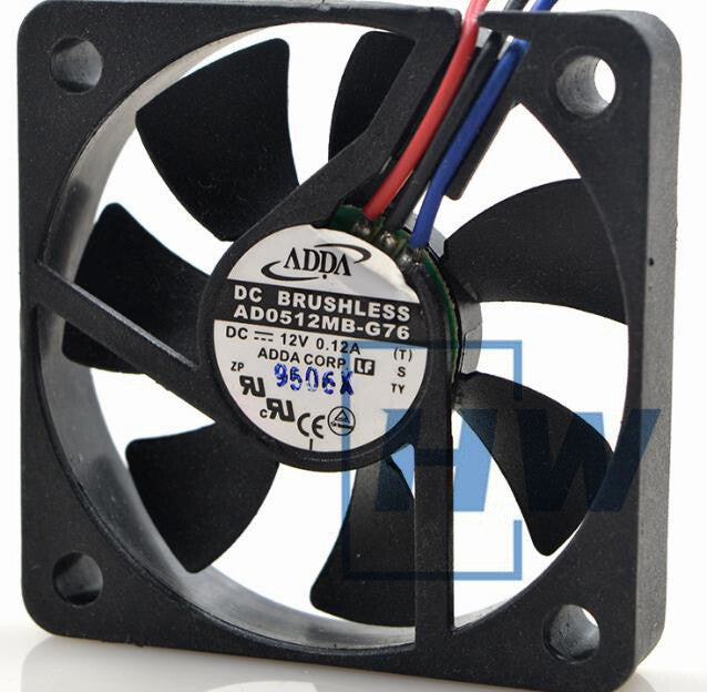 1PC  AD0512MB-G76 12V 0.12A 5010 5CM Chassis Power Dissipation Fan