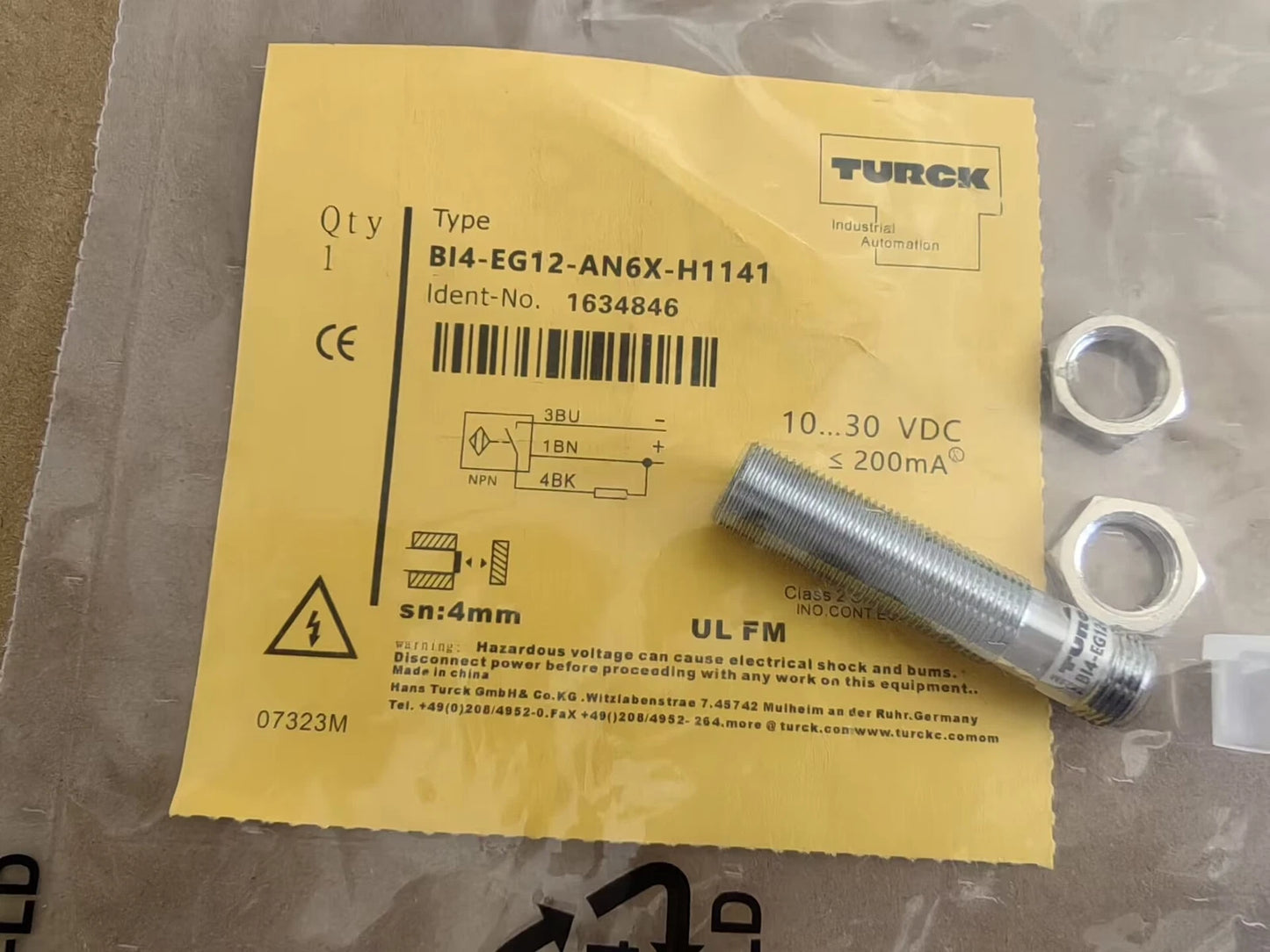 1PC  Bi4-EG12-AN6X-H1141 sensor #YT #P
