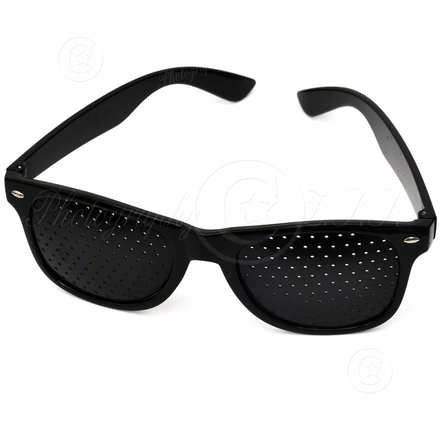 2x Vision Correction Eyesight Improve Exercise Eyewear Pin-hole Frame Glasses
