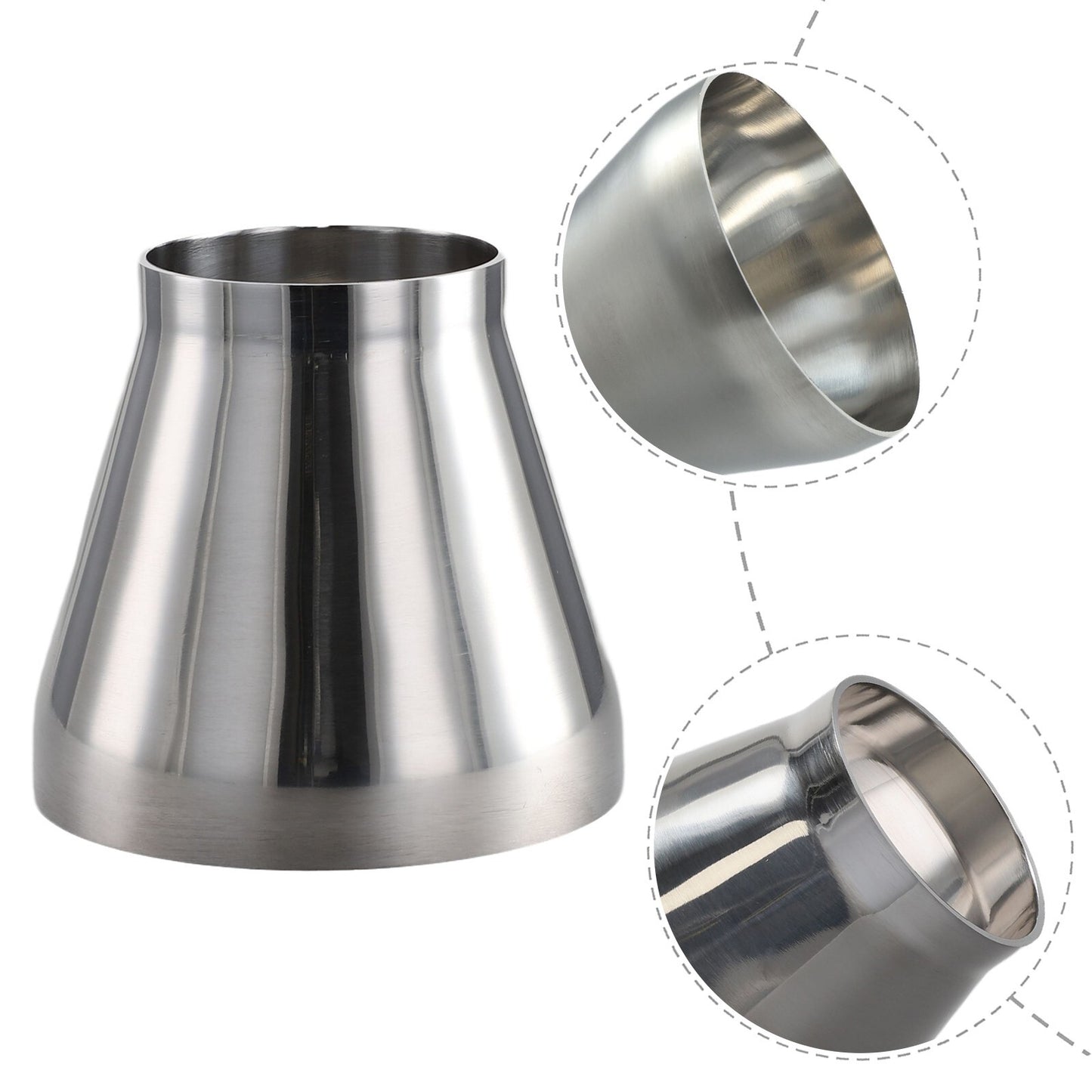 1 2 3 Sanitary Pipe Fitting Weld Welding Reducer Stainless Steel 316-Adapter