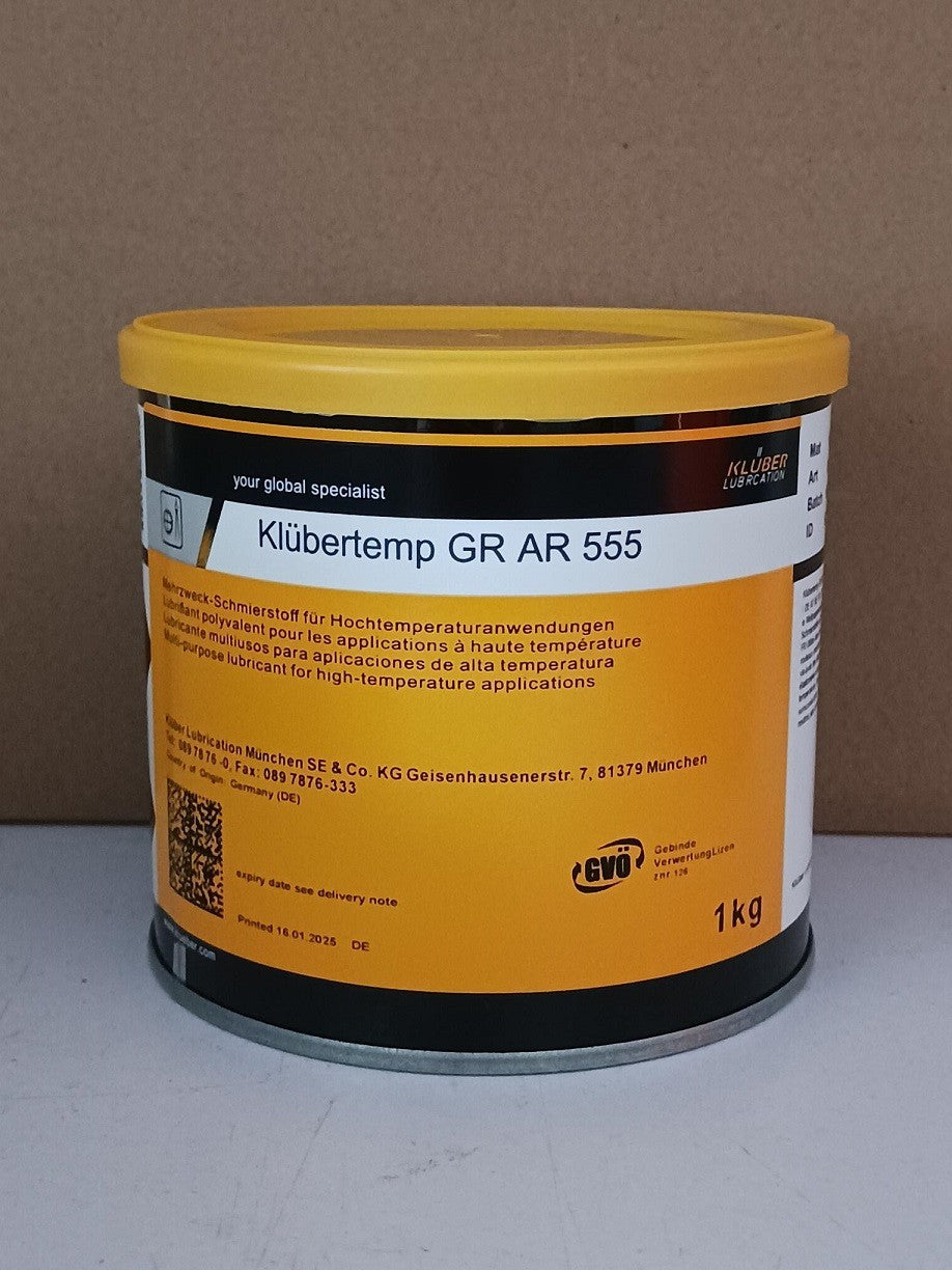 KLUBER Lubrication Klubertemp GR AR 555 Grease 1Kg (2.2 LB)  free ship