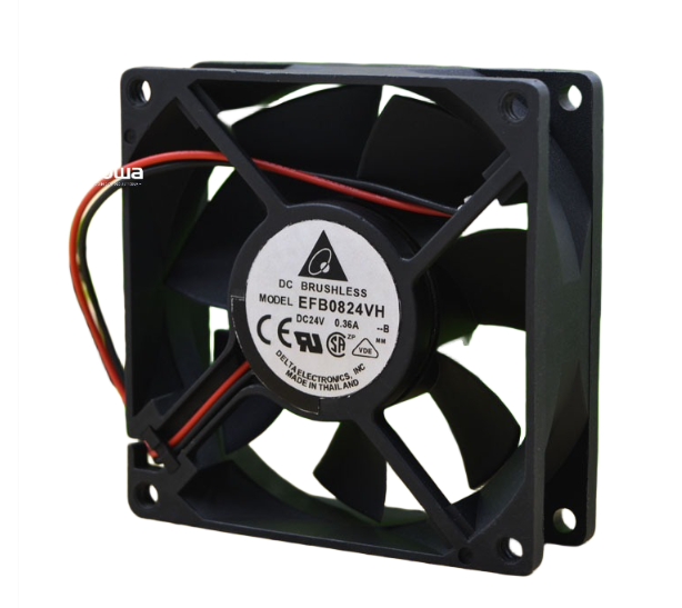 DELTA EFB0824VH 8025 24V 0.36A 80*80*25mm 8CM 2wire Double ball cooling fan