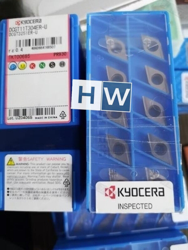 BOx/ 10PCS Kyocera Diamond  CNC Blade DCGT11T304ER-U PR930