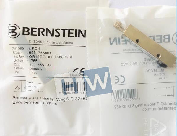 1PC BERNSTEIN OR12EE-DHTP-06.0-SL + OR12SE-DOOS-06.0-SVC Photoelectric Sensor
