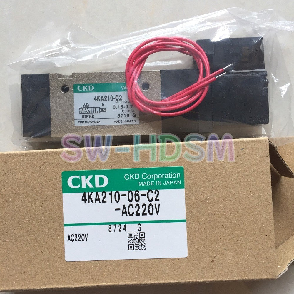 1PCS  for CKD Solenoid Valve 4KA210-06-C2-AC220V Freight Free